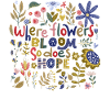 Square of flowers