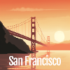 Golden Gate Bridge - San Francisco - Square