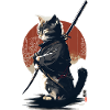 Kawaii Neko Samurai : cat samurai