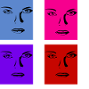 Retro face lines