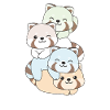Unlabeld Flag Pride LGBTQ Cute Red Panda