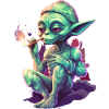 Funny alien with joint
