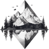 Minimalistic Mountains