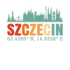 Poland Szczecin Skyline