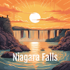 Niagara falls Sunset
