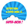 Supermama, Superheldin. Beste Mama. Comicbuch.