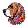 Buntes Beagle-Kunstdesign