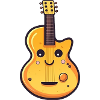 Guitar in comic style