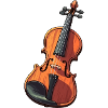 Violin in comic style