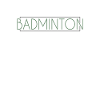 Lettrage de badminton