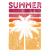 Été retro sunset surfer