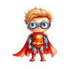 Super-héros Aquarelles Héros d’enfance