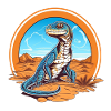Lizard in Desert Landscape Design