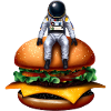 Astronaute spatial Cheeseburger