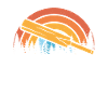 Cricket bat sunset