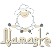 Namasté – cute, meditating sheep