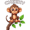 Cheeky Jungle Vibes Monkey