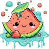 Eli pastèque Kawaii
