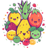 Pineapple and its band Kawaii