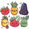 Les fruits Kawaii