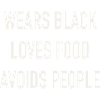 Wears black