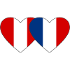 Pérou France Drapeau du Cœur