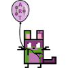 Chinchilla with Art Balloon