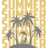 Summer Tropical Palm trees