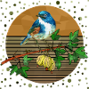 Bunter Vogel
