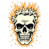 Flame Skull