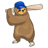 Sloth Baseball Baseball Bats