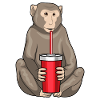 Affe Trinkbecher
