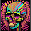 Psychedelic skull