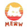 Chat noir rétro 1
