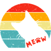 Retro Schwarze Katze 3