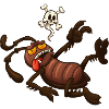 Dead Cartoon Cockroach