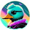 Cyber Ente bunt