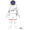 Astronaut with mouse