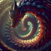 a Thousand tall dragon
