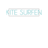 Kite surfing Schriftzug