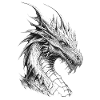 Mythical dragon. A legend in .