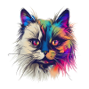 Bunte Birmakatze