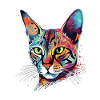 Bunte Bengalkatze