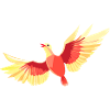 Bird hovering in the sky