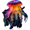 Neon jellyfish