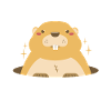 Marmotte rétro Respectez la marmotte