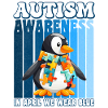 Autism Awareness Penguin