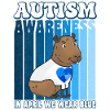 Capybara Autism Awareness