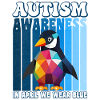 Autism Awareness Penguin
