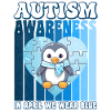 Autism Awareness Penguin